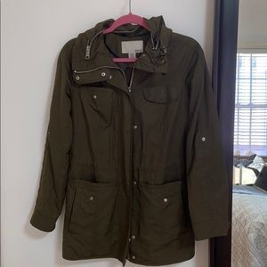 Olive green Barbour jacket